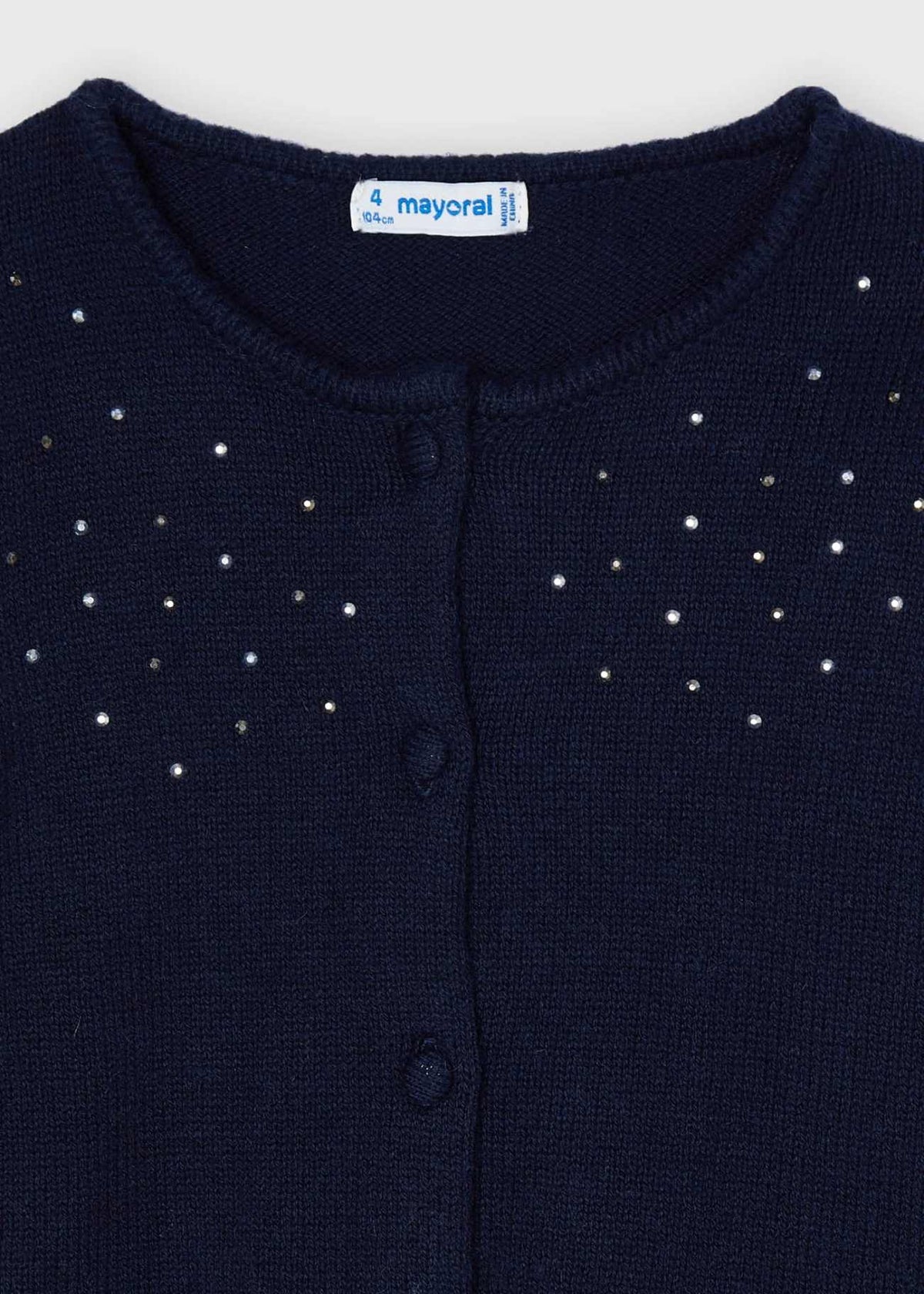 Casaco tricot strass Marinho (Marinho)  para Menina - Mayoral
