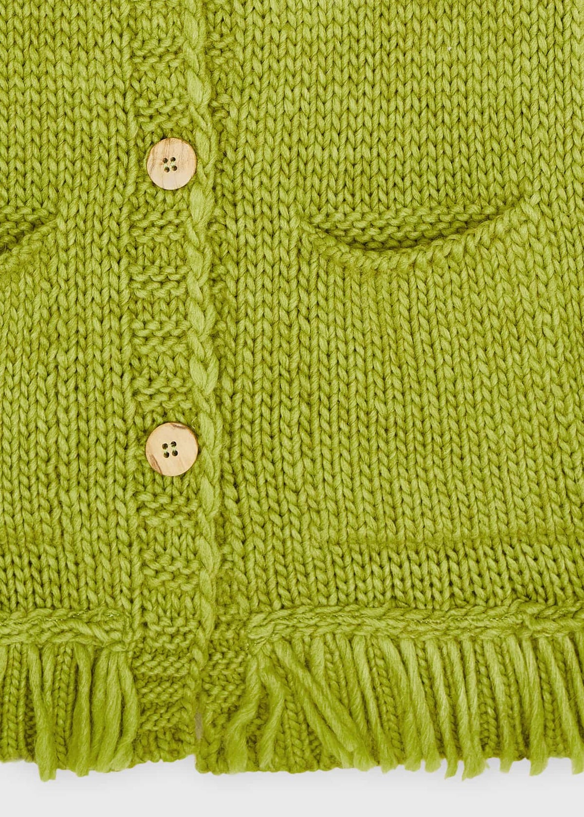 Casaco comp. franjas Azeitona (Azeitona)  para Menina - Mayoral