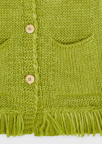 Casaco comp. franjas Azeitona (Azeitona)  para Menina - Mayoral