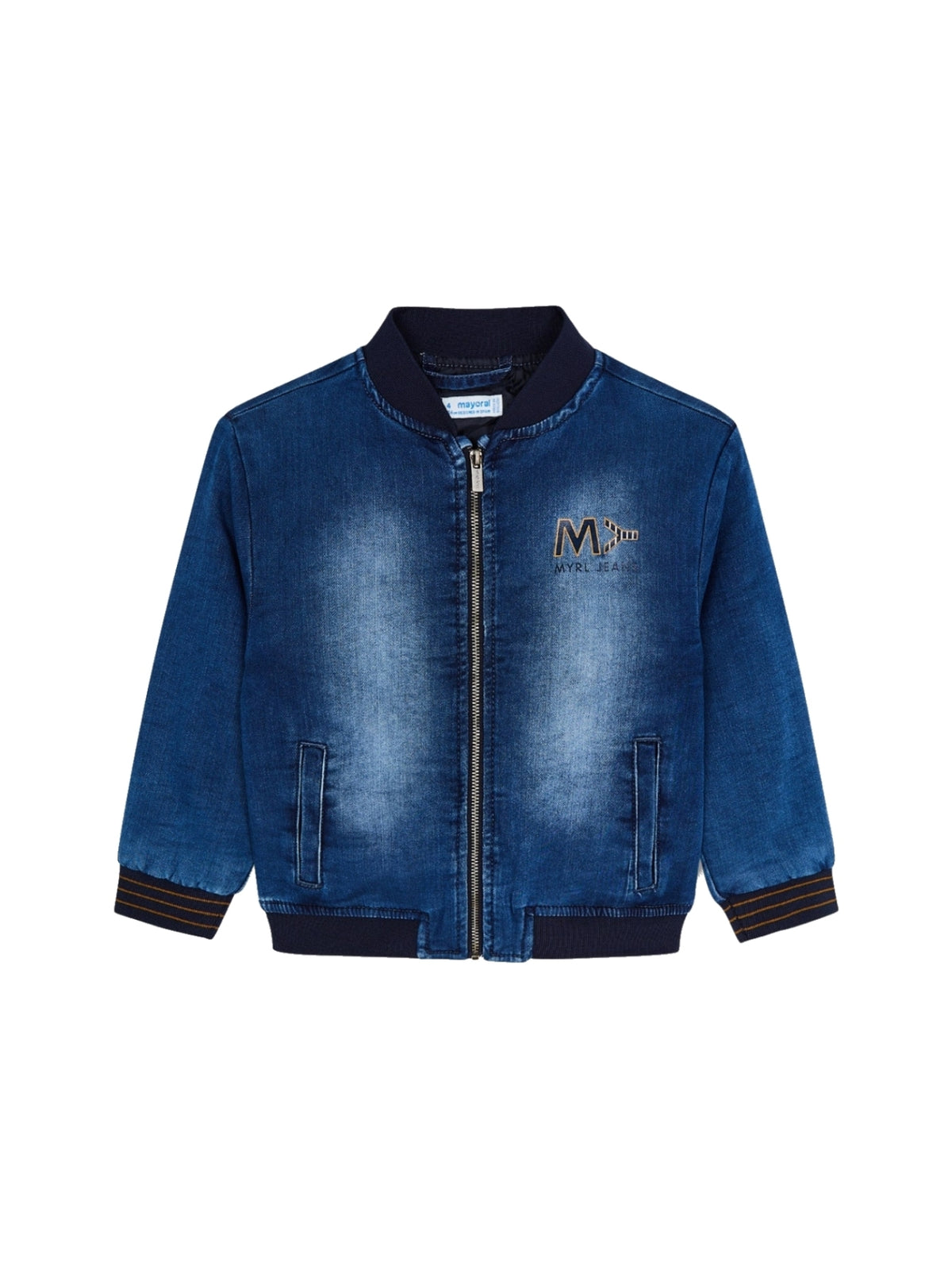 Blusão soft denim acolchoado Azul ganga (Ganga)  para Menino - Mayoral
