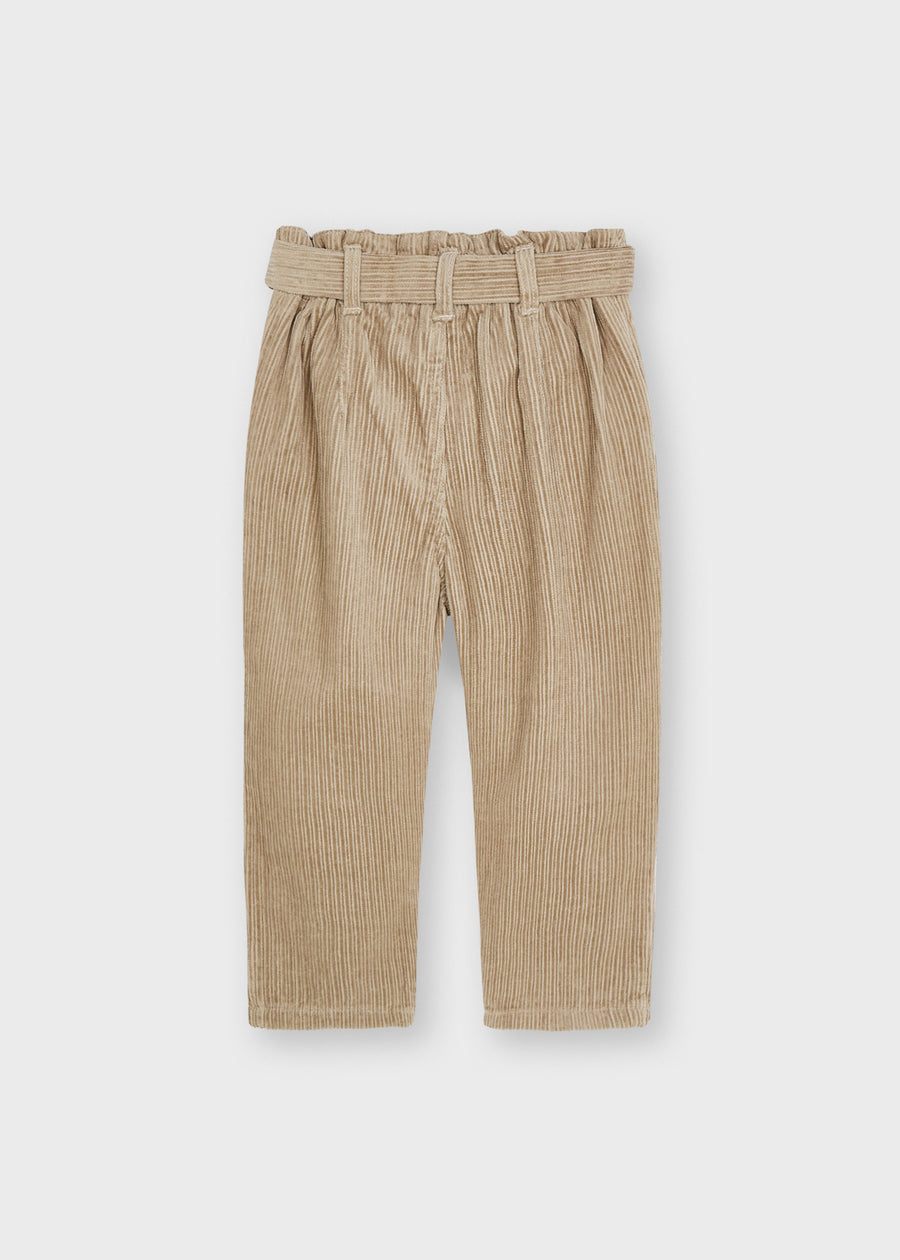 Calça bombaz. cinto Areia (Bege)  para Menina - Mayoral