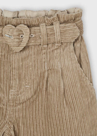 Calça bombaz. cinto Areia (Bege)  para Menina - Mayoral