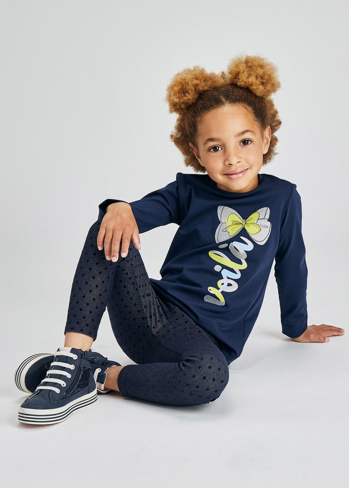 Leggings Marinho (Marinho)  para Menina - Mayoral
