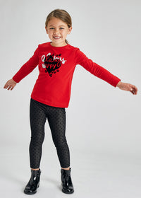 Leggings Preto (Preto)  para Menina - Mayoral