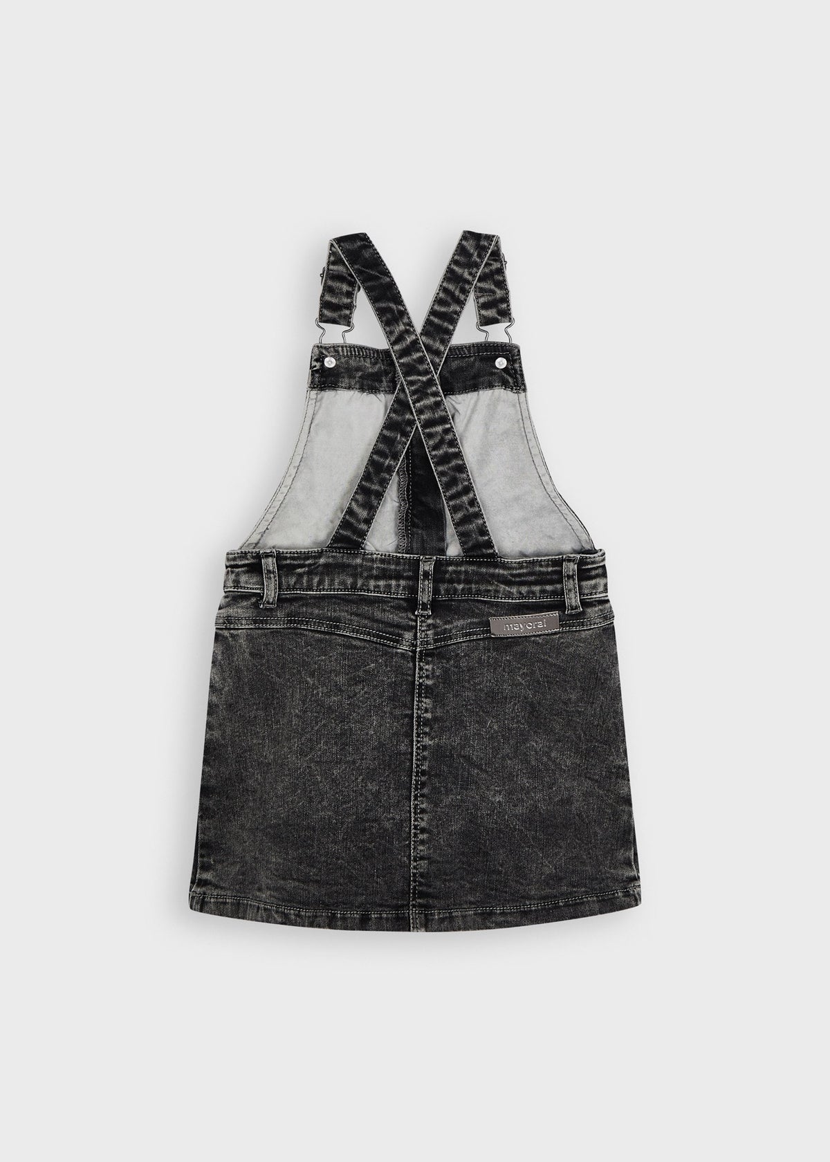 Saia de peito ganga Cinz wash (Cinza Escuro)  para Menina - Mayoral