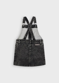 Saia de peito ganga Cinz wash (Cinza Escuro)  para Menina - Mayoral