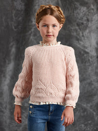 Jersey Nude (Rosa Bébé)  para Menina - Abel & Lula