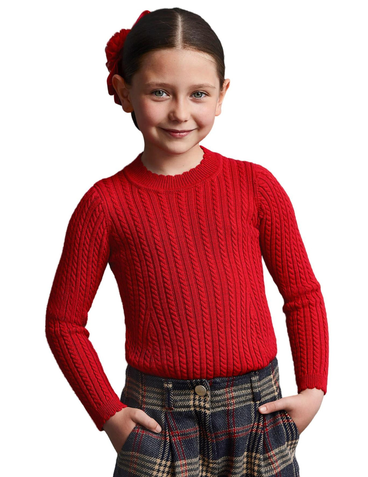 Jersey oitos Vermelho (Vermelho)  para Menina - Abel & Lula