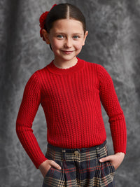 Jersey oitos Vermelho (Vermelho)  para Menina - Abel & Lula