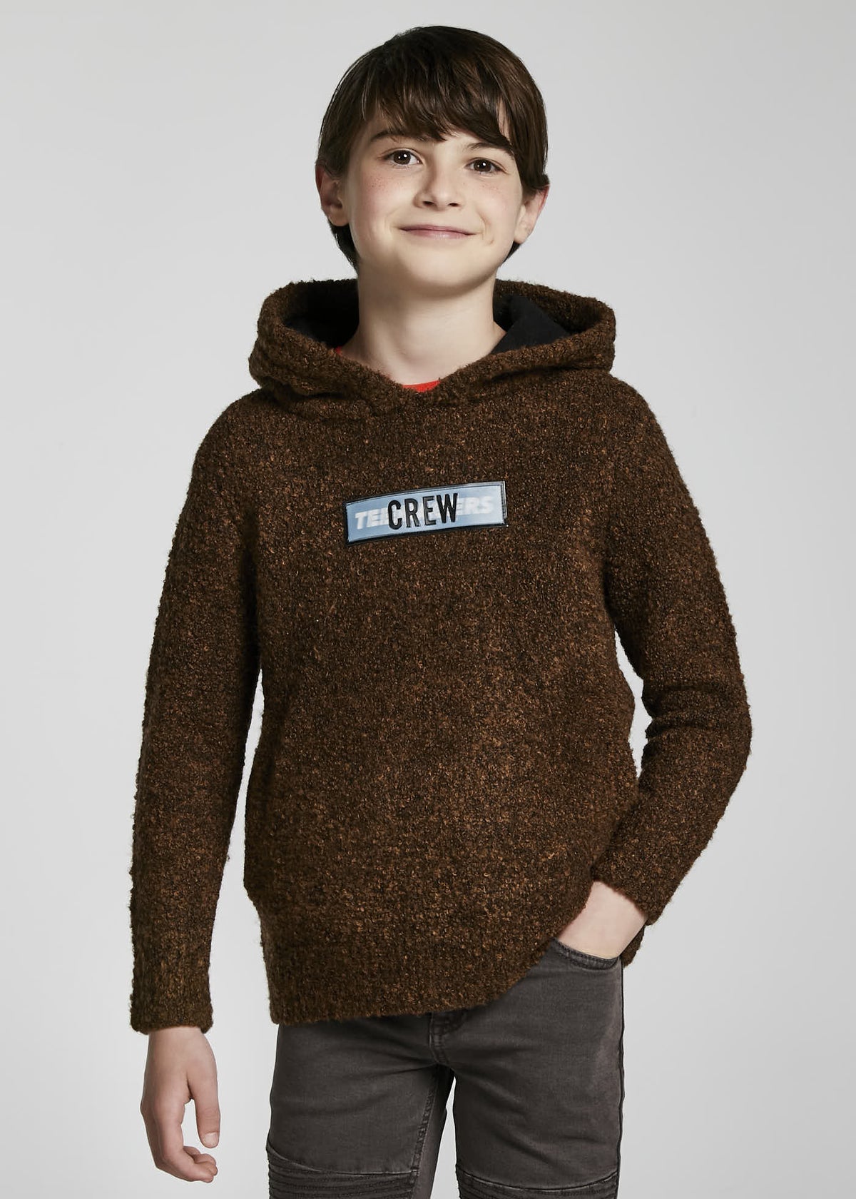 Jersey carapuço Shitake vi (Castanho Claro)  para Menino - Mayoral