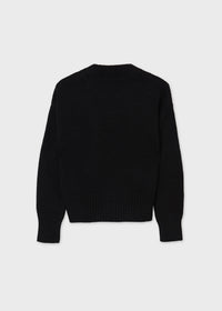 Jersey tranças Preto (Preto)  para Menina - Mayoral