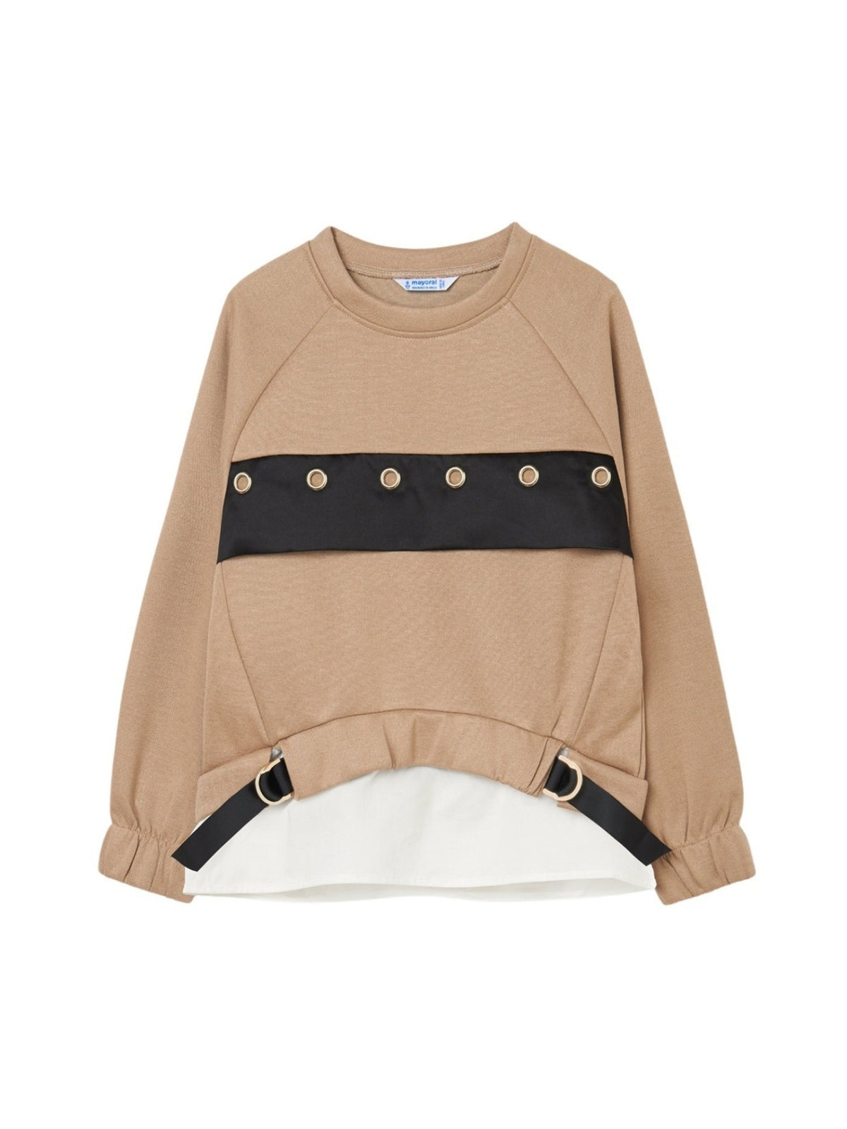 Sweat-shirt Camel (Bege)  para Menina - Mayoral