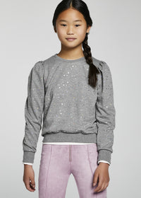 Sweat felpa Aço vig. (Cinza)  para Menina - Mayoral