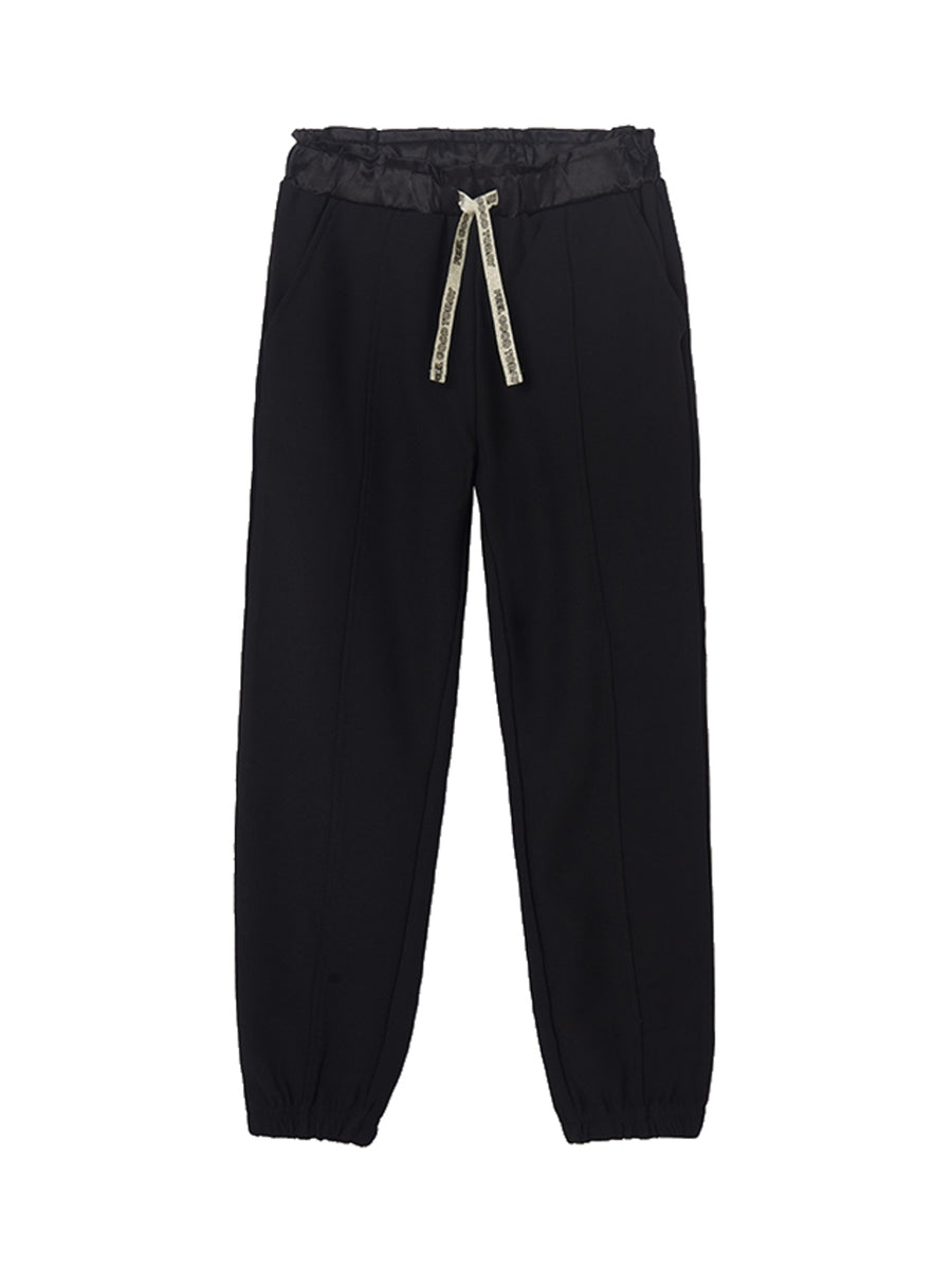 Calça ponto crepe Preto (Preto)  para Menina - Mayoral