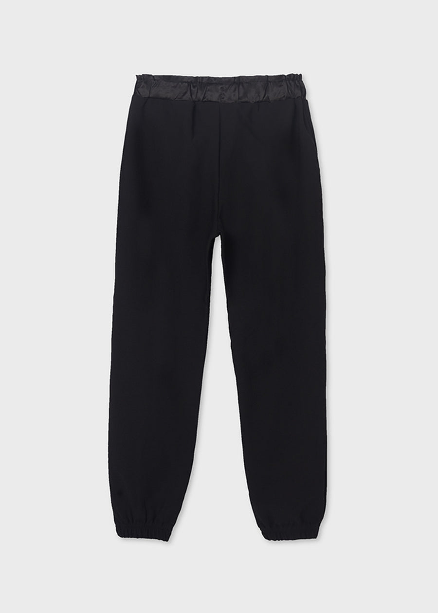 Calça ponto crepe Preto (Preto)  para Menina - Mayoral