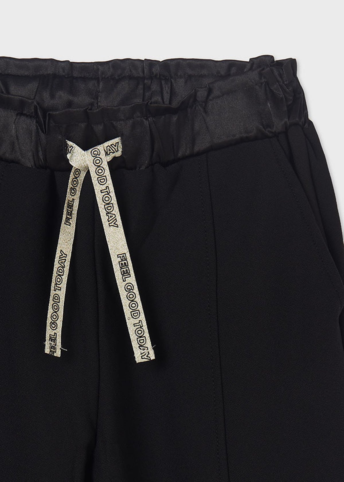 Calça ponto crepe Preto (Preto)  para Menina - Mayoral