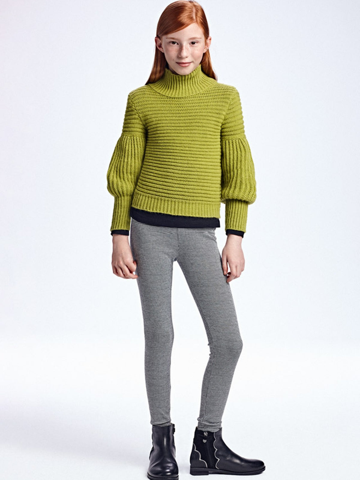 Leggings Preto (Preto)  para Menina - Mayoral