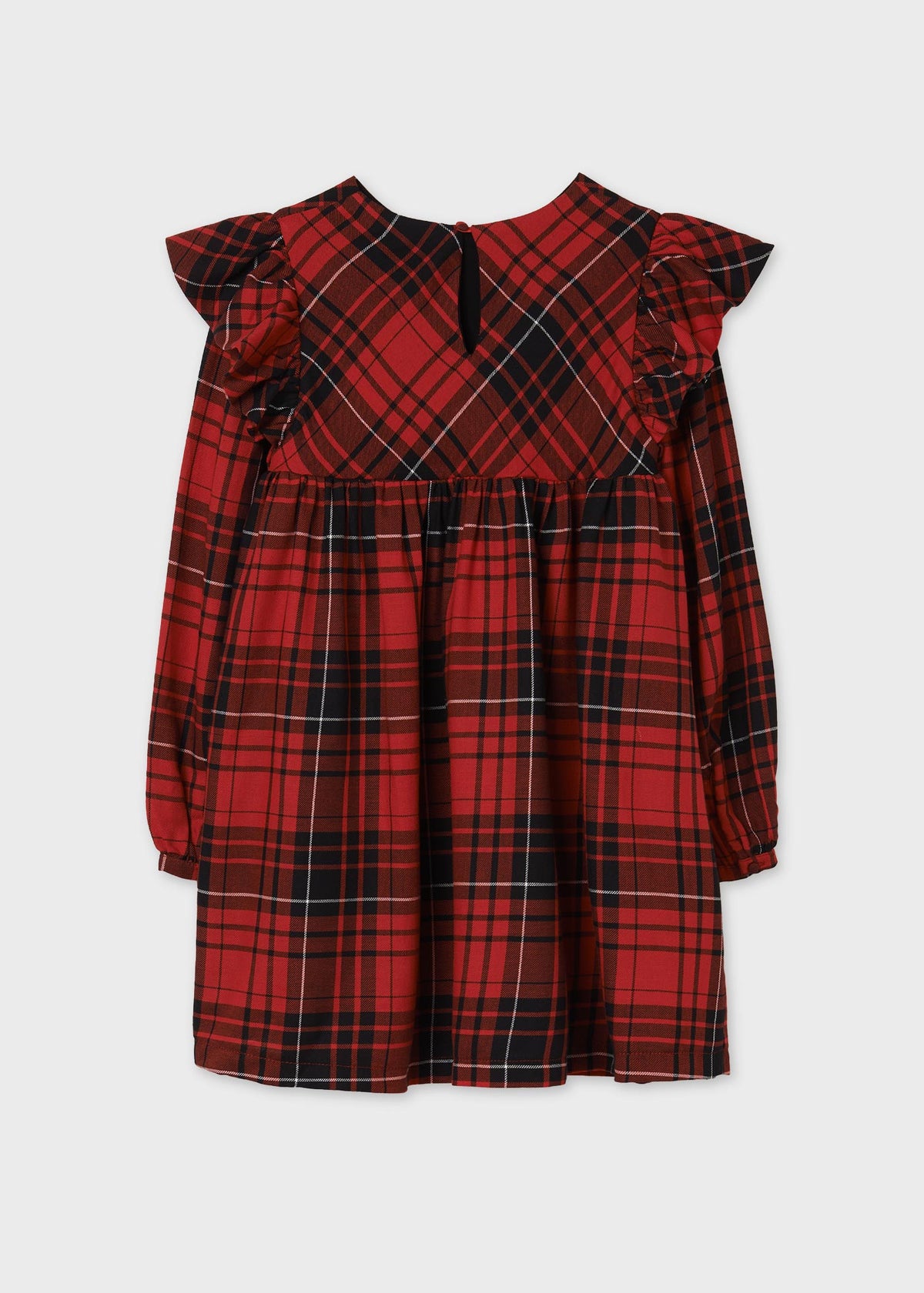 Vestido xadrez Vermelho (Vermelho)  para Menina - Mayoral
