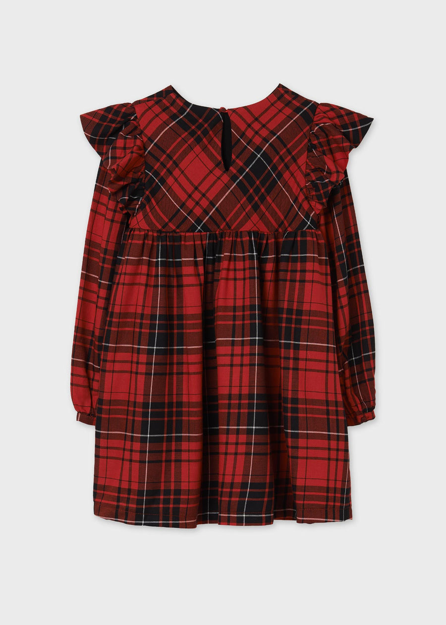 Vestido xadrez Vermelho (Vermelho)  para Menina - Mayoral