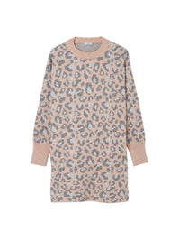 Vestido Tricô leopardo Maquilhage (Rosa Bébé)  para Menina - Mayoral