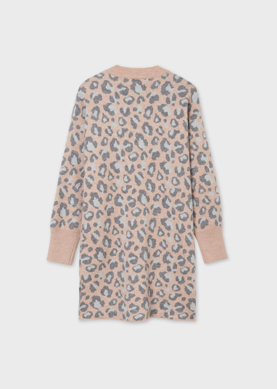 Vestido Tricô leopardo Maquilhage (Rosa Bébé)  para Menina - Mayoral