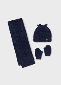 Conj. gorro/cachecol Marinho (Marinho)  para Bebé Menina - Mayoral
