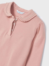Polo m/comp. básico Rosado     (Rosa)  para Menina - Mayoral