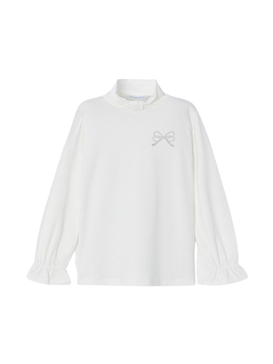 Camisola viscose básica Crú        (Creme / Pérola)  para Menina - Mayoral
