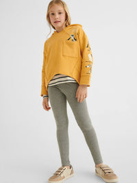 Leggings elastan básicas Aço vig.   (Cinza)  para Menina - Mayoral