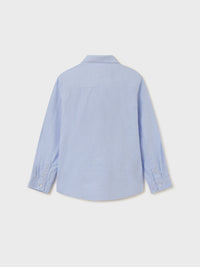 Camisa m/comp.básica Celeste    (Celeste)  para Menino - Mayoral