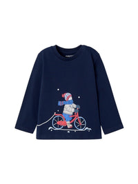 Camisola "snow bike" Azul escur (Marinho)  para Bebé Menino - Mayoral