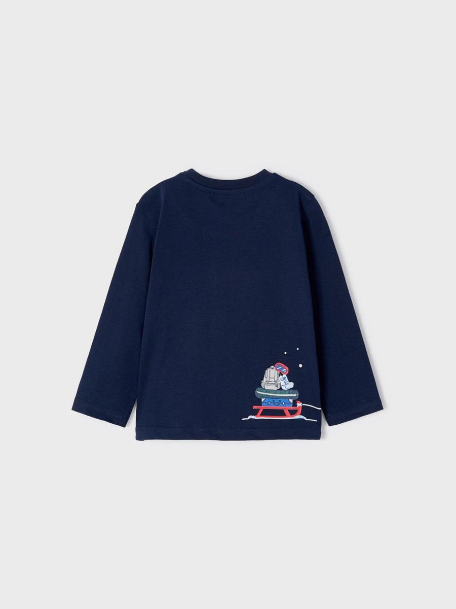 Camisola "snow bike" Azul escur (Marinho)  para Bebé Menino - Mayoral