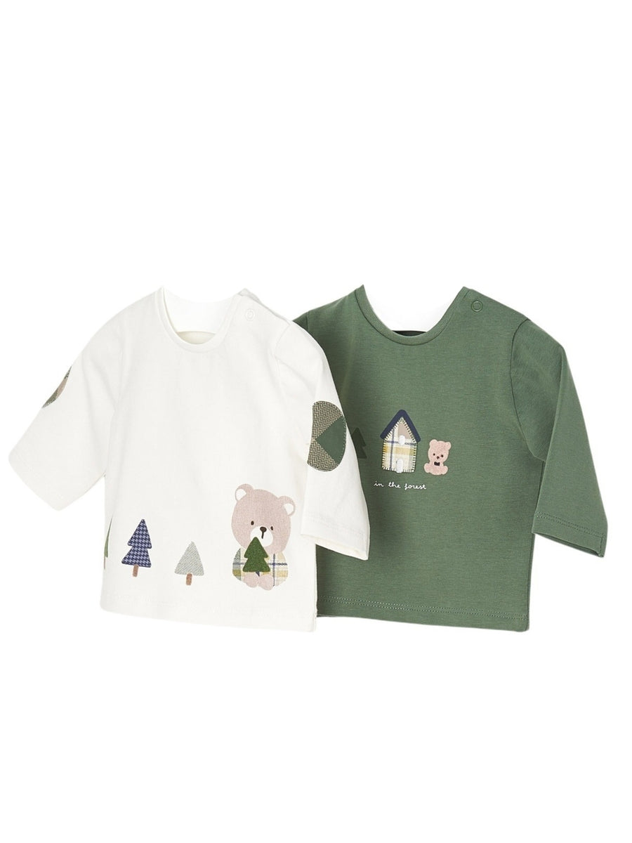 Set 2 camisolas Forest     (Verde Escuro)  para Bebé Menino - Mayoral