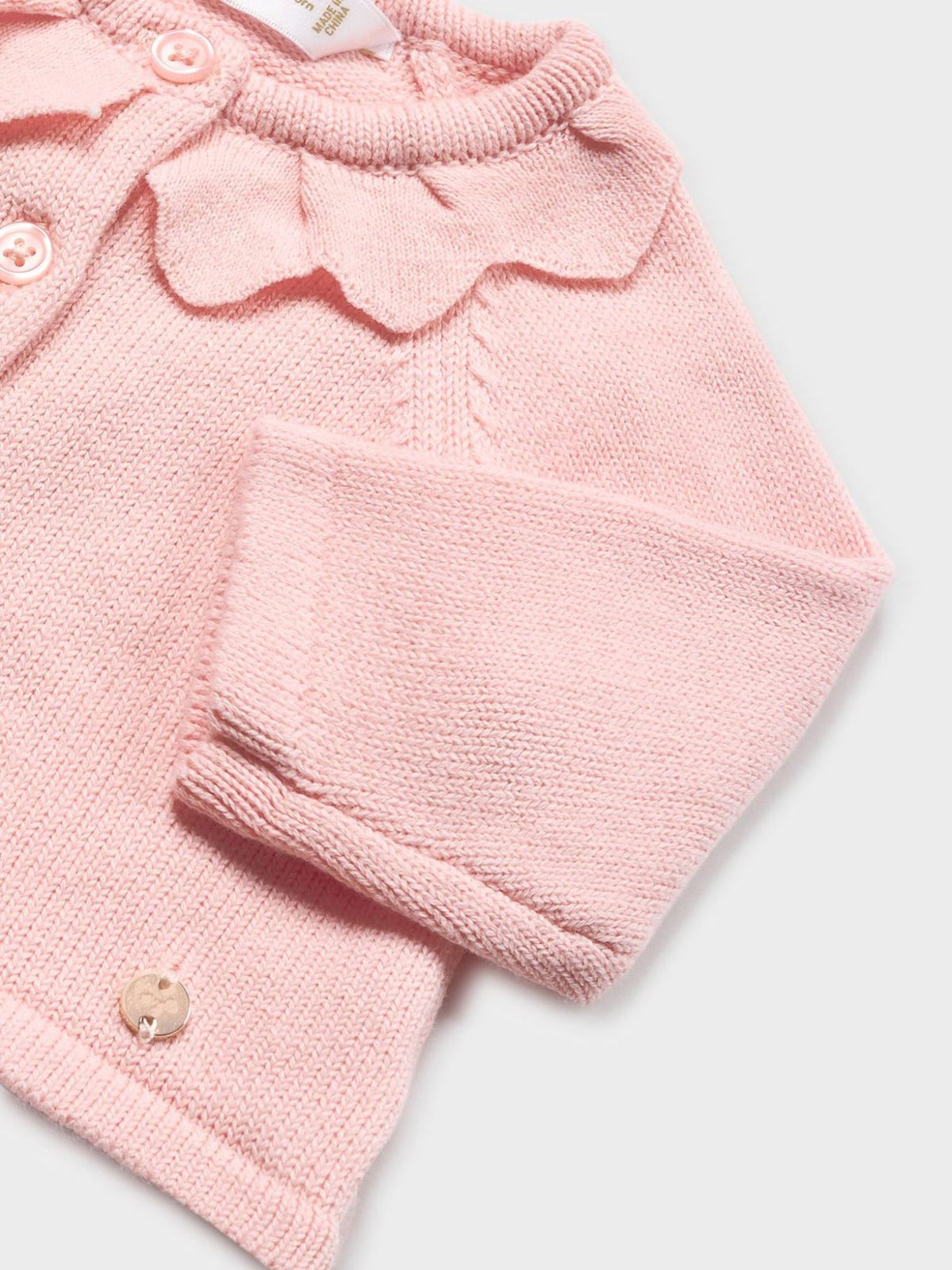 Casaco comprido e meia calça Rosa baby  (Rosa Bébé)  para Bebé Menina - Mayoral