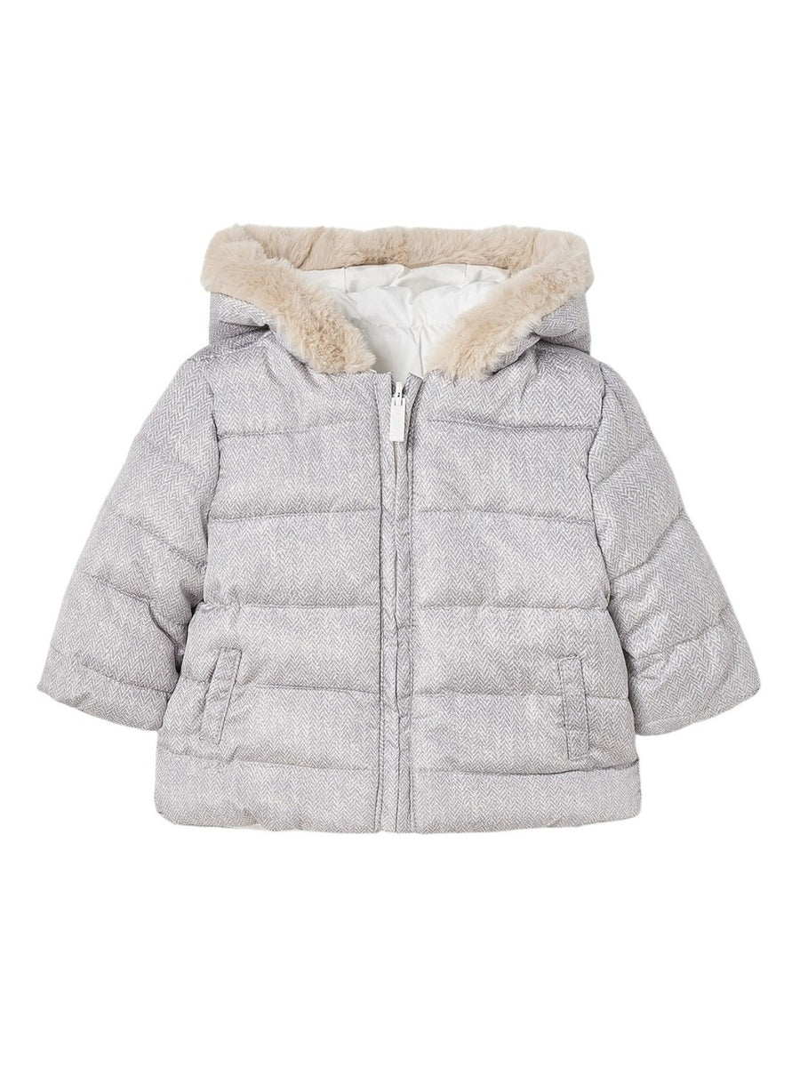 Blusão reversivel Crú        (Creme / Pérola)  para Bebé Menino - Mayoral
