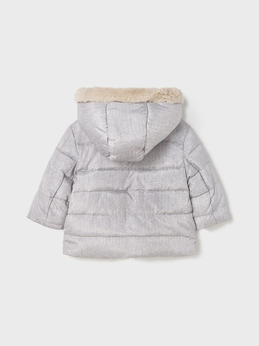 Blusão reversivel Crú        (Creme / Pérola)  para Bebé Menino - Mayoral