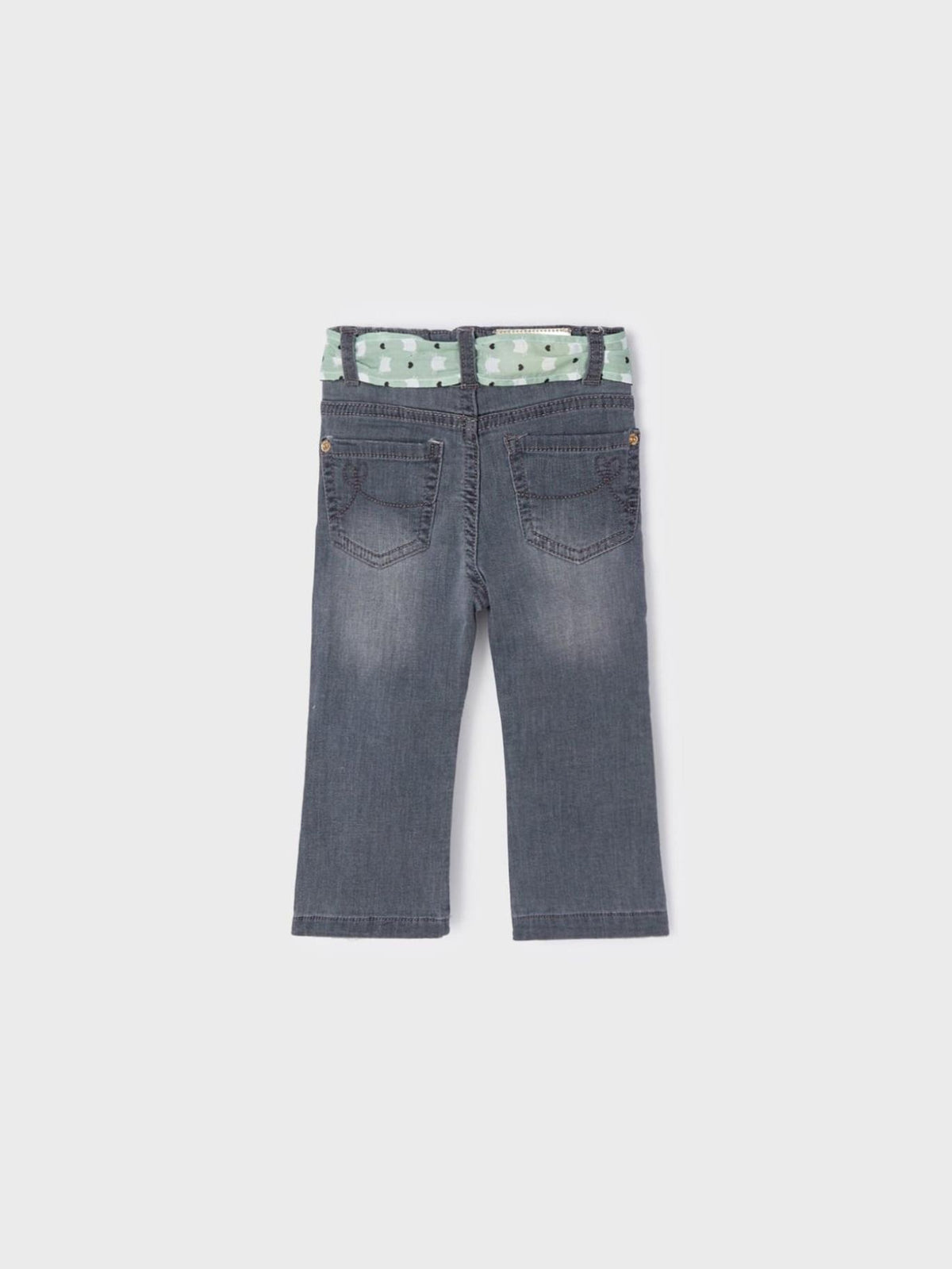 Calça ganga c/ remendos Cinza      (Cinza)  para Bebé Menina - Mayoral