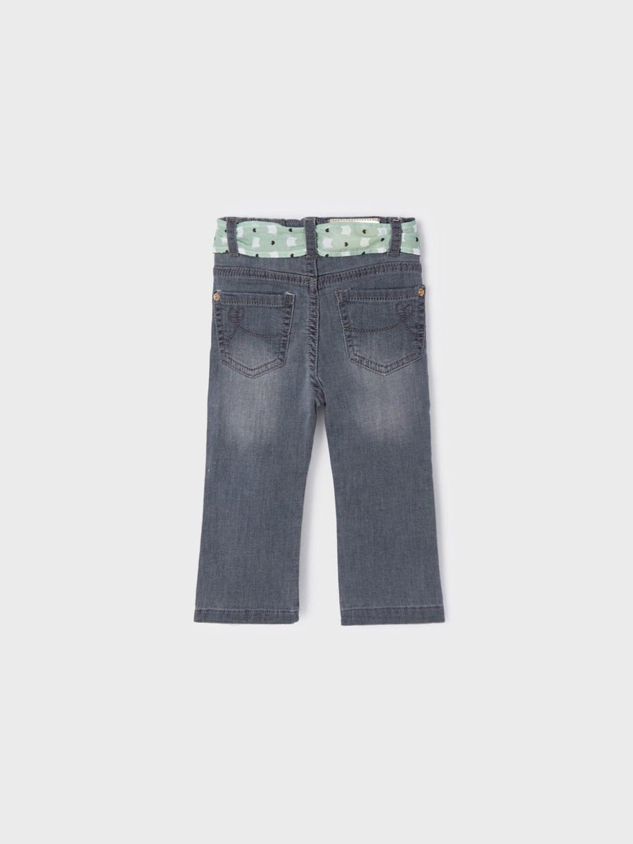 Calça ganga c/ remendos Cinza      (Cinza)  para Bebé Menina - Mayoral