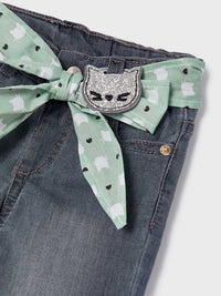 Calça ganga c/ remendos Cinza      (Cinza)  para Bebé Menina - Mayoral