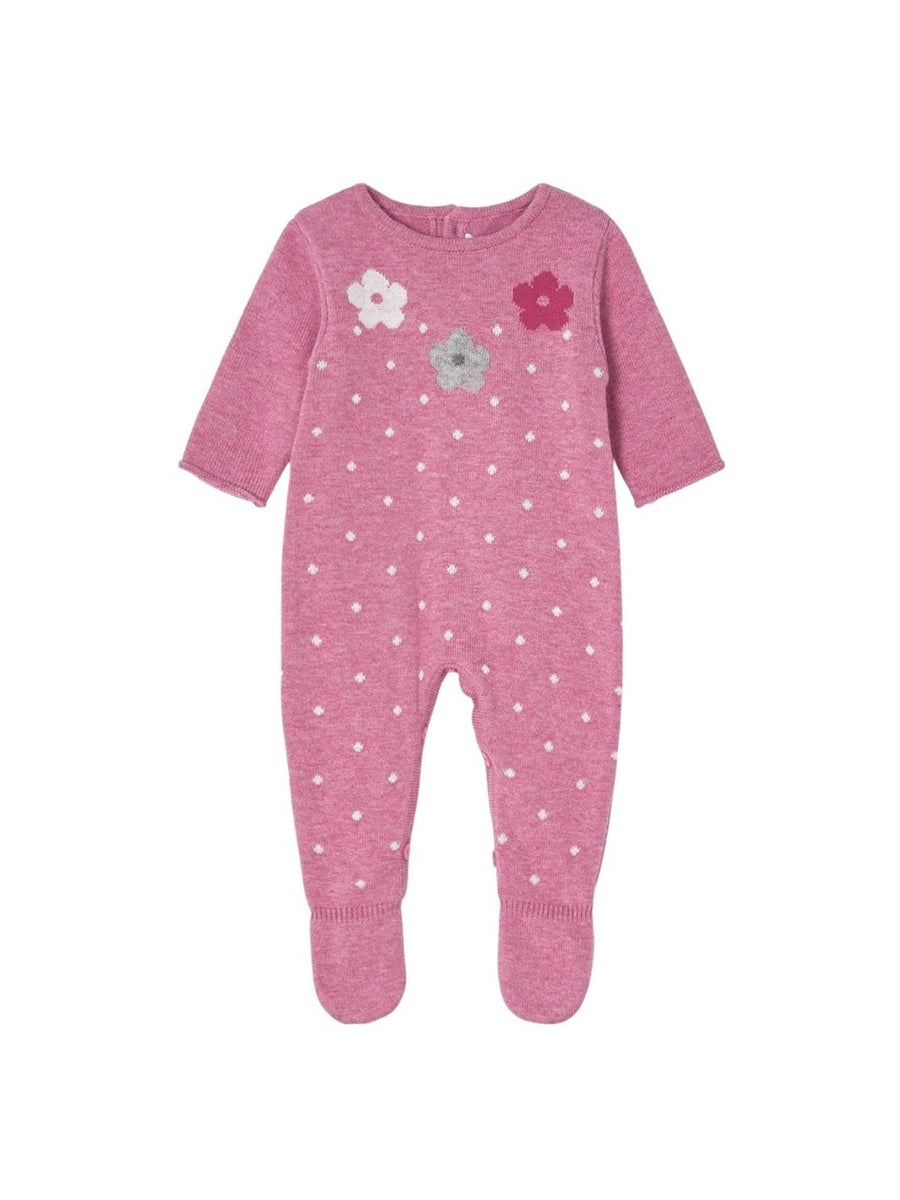 Fato bebé tricô Berry vig  (Vermelho Escuro)  para Bebé Menina - Mayoral