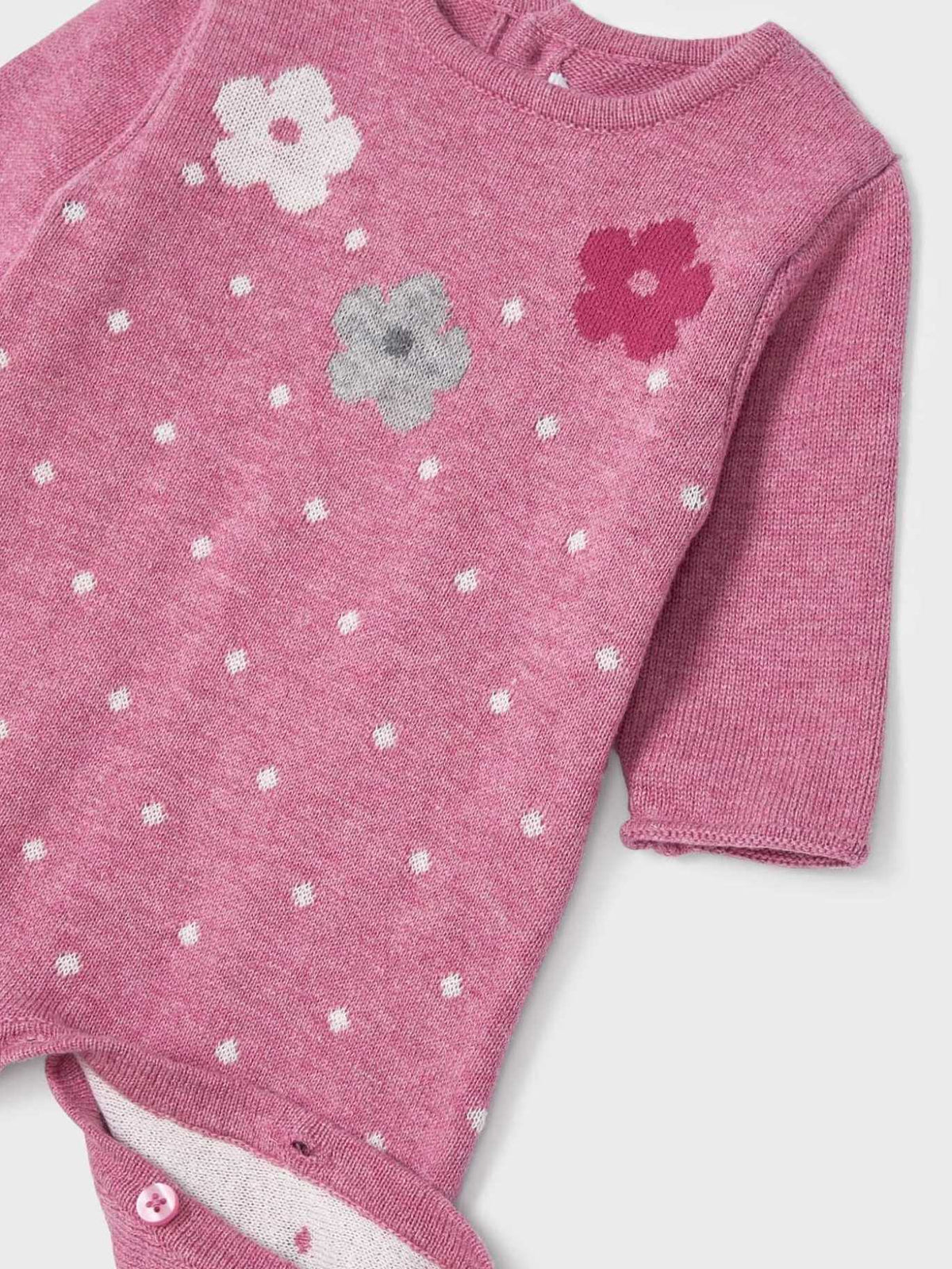 Fato bebé tricô Berry vig  (Vermelho Escuro)  para Bebé Menina - Mayoral