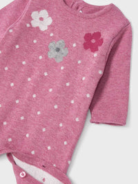 Fato bebé tricô Berry vig  (Vermelho Escuro)  para Bebé Menina - Mayoral
