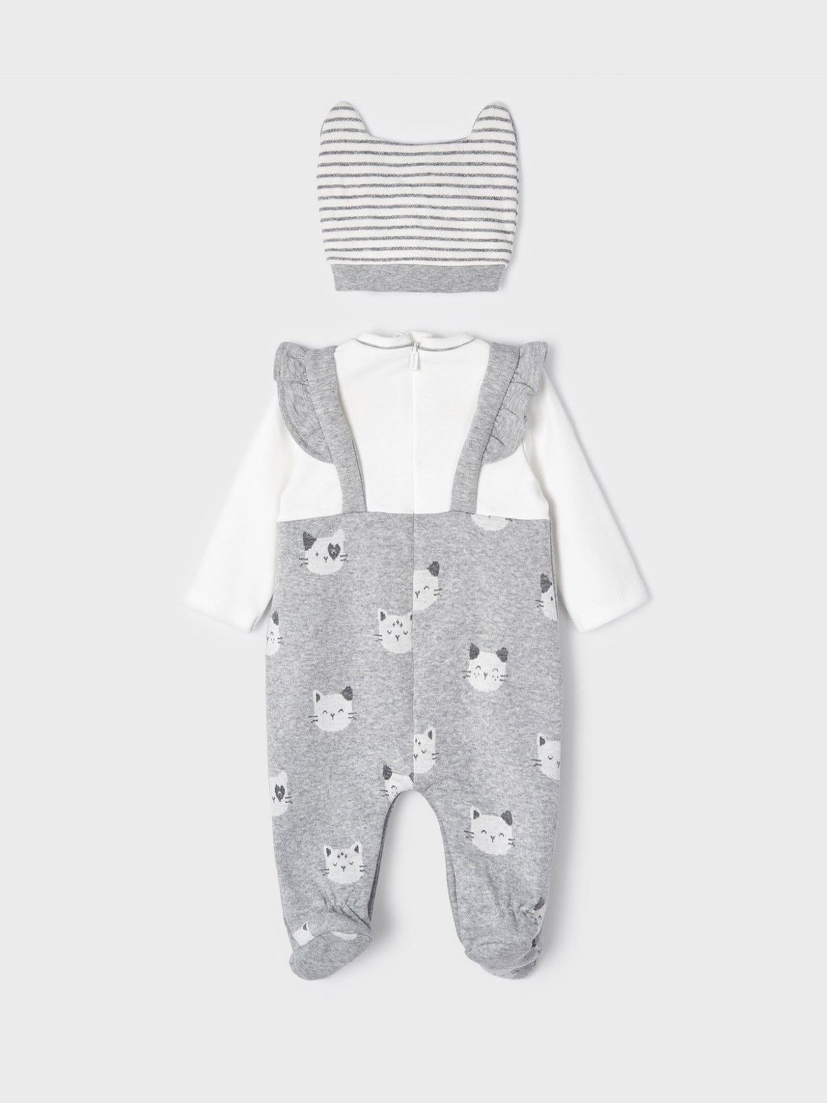 Fato bebé e gorro Fog vig    (Cinza Claro)  para Bebé Menina - Mayoral