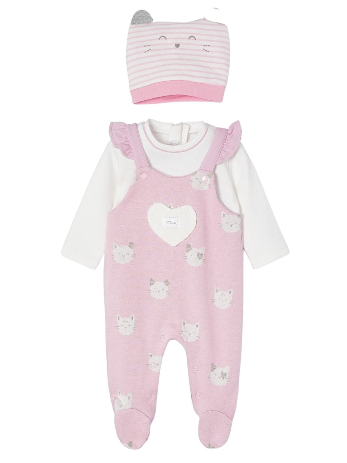 Fato bebé e gorro Rose       (Rosa)  para Bebé Menina - Mayoral