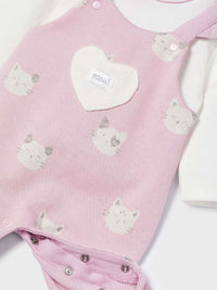 Fato bebé e gorro Rose       (Rosa)  para Bebé Menina - Mayoral