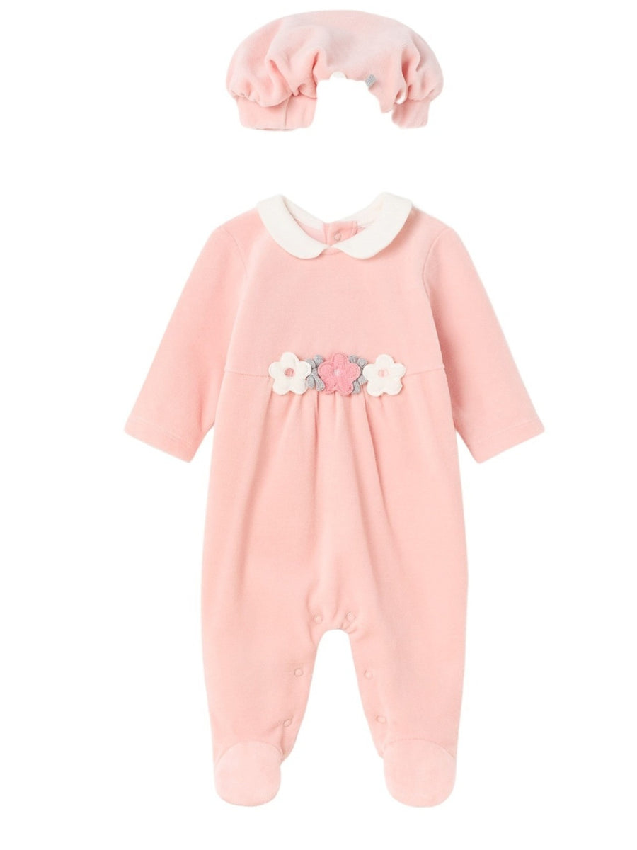 Fato bebé e gorro Rosa baby  (Rosa Bébé)  para Bebé Menina - Mayoral
