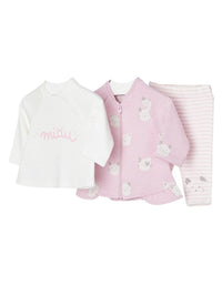 Fato treino 3 peças jacquard Rose       (Rosa)  para Bebé Menina - Mayoral