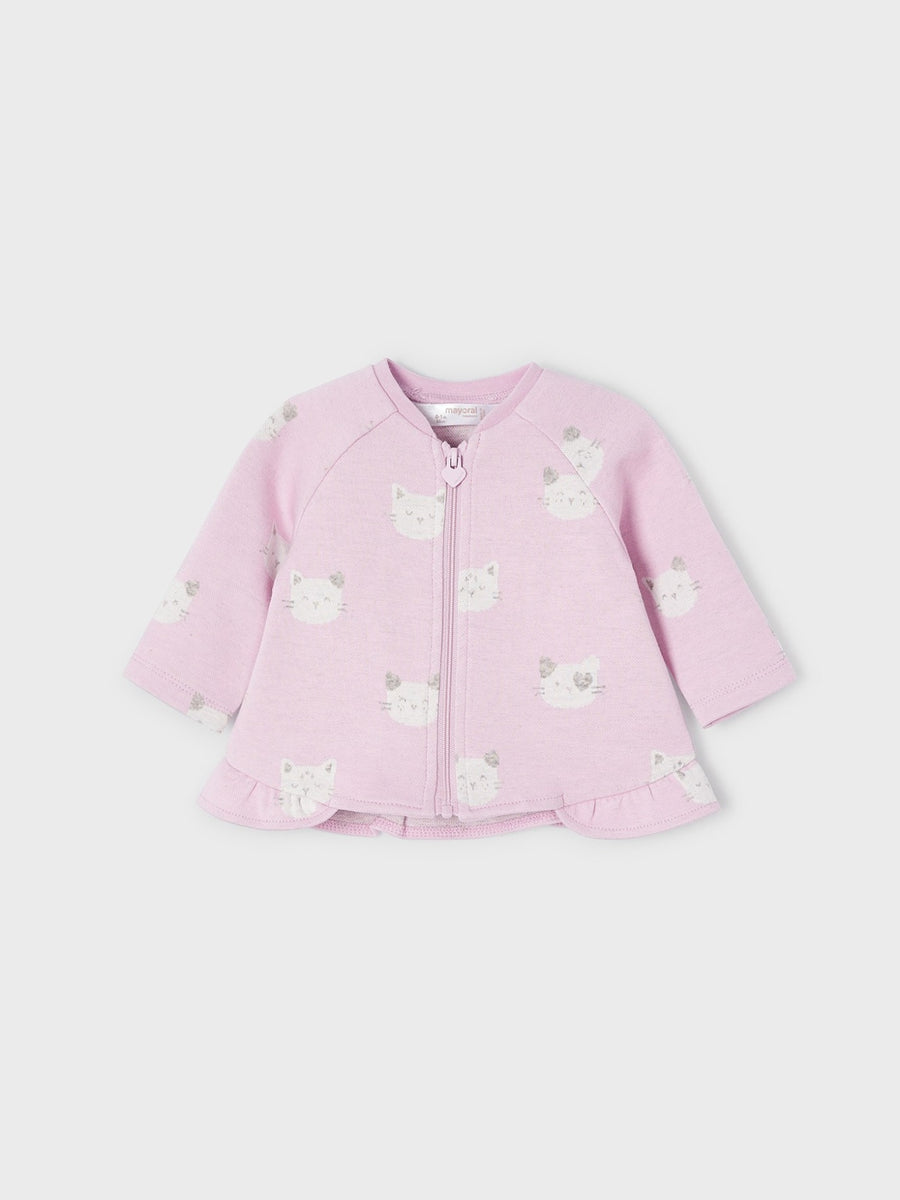 Fato treino 3 peças jacquard Rose       (Rosa)  para Bebé Menina - Mayoral