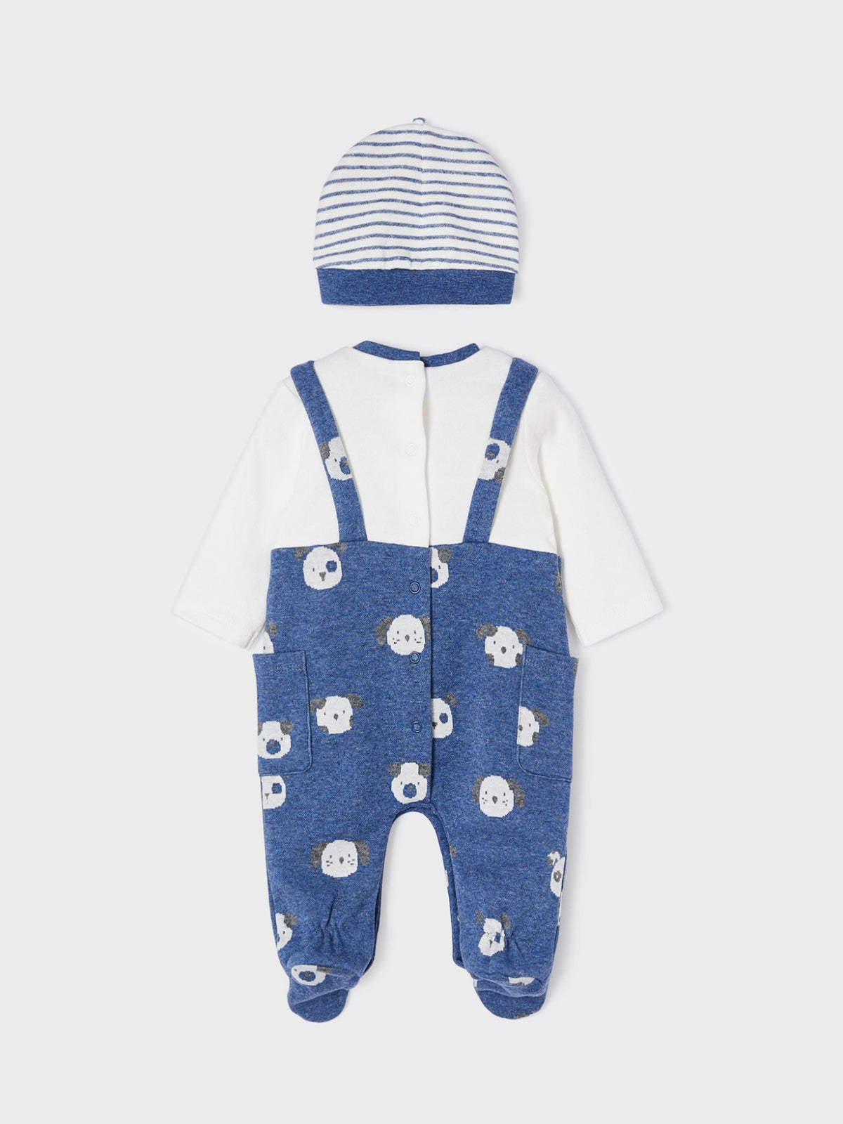 Conj. jard.jacquard e gorro Azul vig   (Azul)  para Bebé Menino - Mayoral