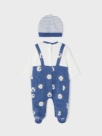 Conj. jard.jacquard e gorro Azul vig   (Azul)  para Bebé Menino - Mayoral